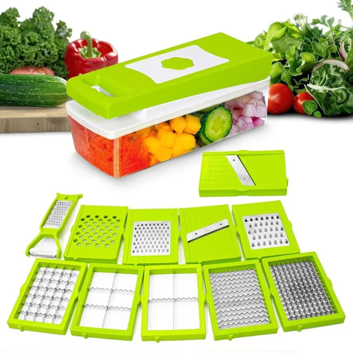 12-in-1 Chopper For Vegetables & Fruits