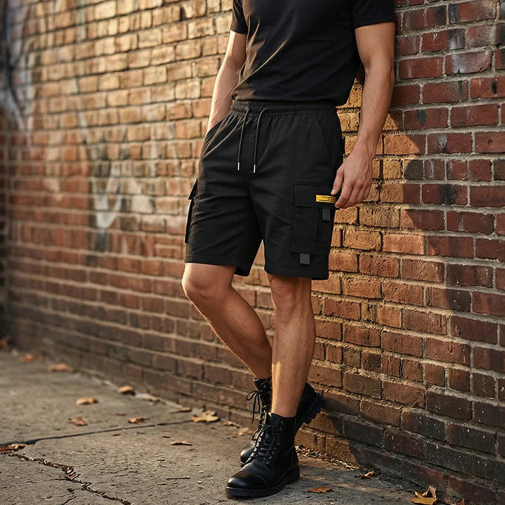 Pack of 4 Offer 😍 Men’s Premium Quality Stretch Capri Shorts | Black, Grey, Dark Blue & Green Color