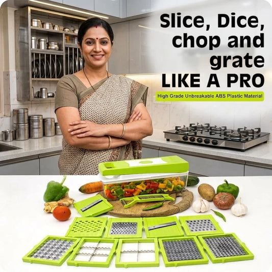 12-in-1 Chopper For Vegetables & Fruits